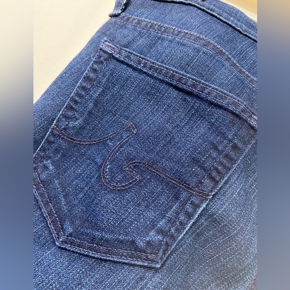 AG Adriano Goldshmied The Ballad Slim Boot Navy Blue size 31 - Picture 10 of 15